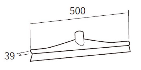 Vikan(ヴァイカン) 一体成形スクイージー(500mm) 7150 ※別途送料