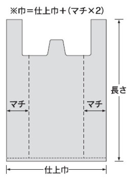 福助工業 業務用ポリ袋 レジ袋式ゴミ袋 20L用 半透明 1ケース1,000枚入り