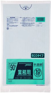 ジャパックス 業務用 スタンダードポリ袋 強力ゴミ袋 半透明 90L TM94