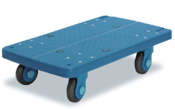 静音台車 テーブル2段式 最大積載量250kg PLA250-T2 台車 - 店舗用品
