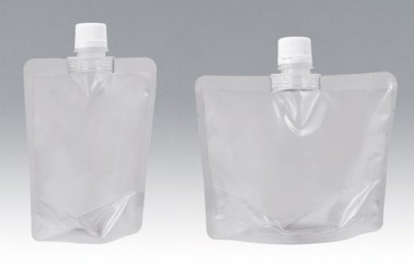 明和産商 ボイル用(90℃)センタースパウト付透明スタンド袋 LPMC-1218 S