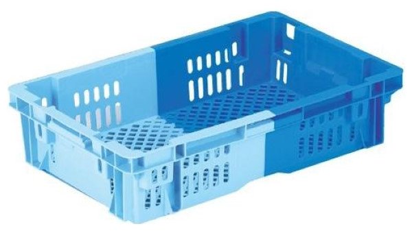 画像1: 岐阜プラスチック工業 NFコンテナー(食品用2色コンテナー) NF-M23P浅 (カゴ車対応シリーズ) ※出荷単位(5個)未満別途送料 (1)